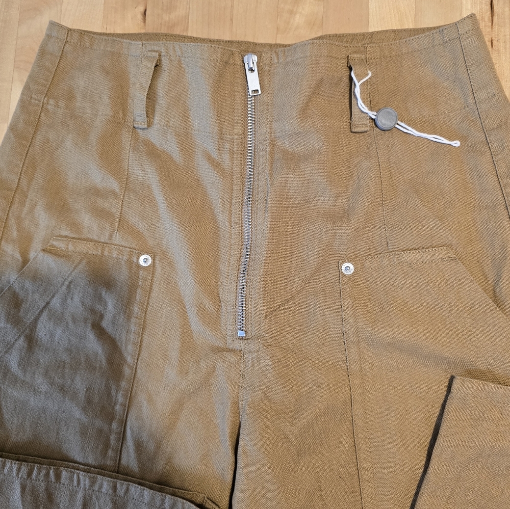 Isabel Marant Etoile Paggy Straight Leg Trousers Camel Size 36/US 4 NWOT - Picture 4 of 9